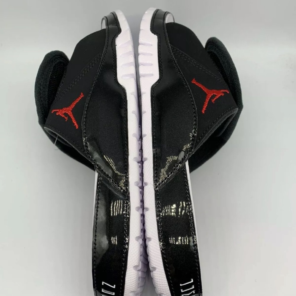 Air Jordan XI Bred Jumpman Hydro Slides Size 8-13 - Picture 6 of 6